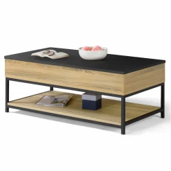 Table basse rectangle design industriel