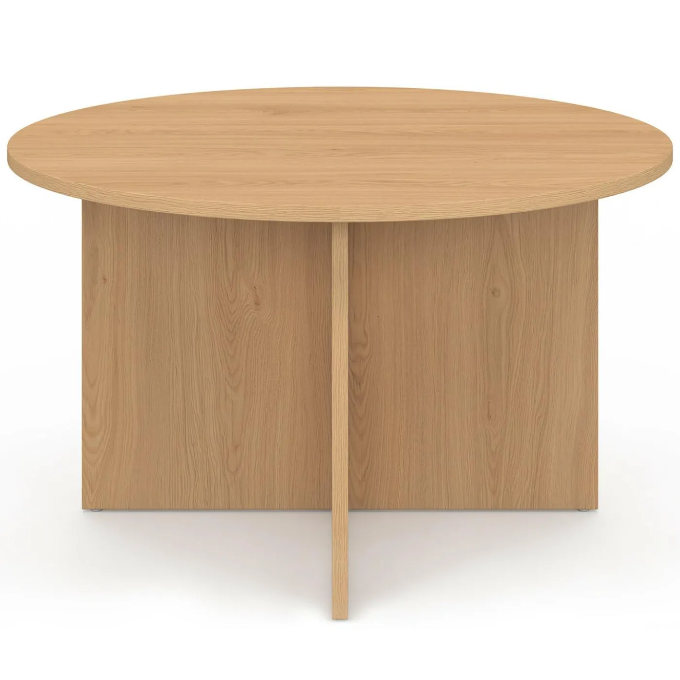 Table basse ronde 70 cm bois façon hêtre