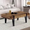 Table basse style industriel 1 tiroir pied épingle