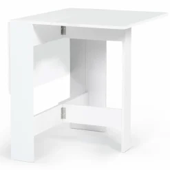 Table console blanche en bois