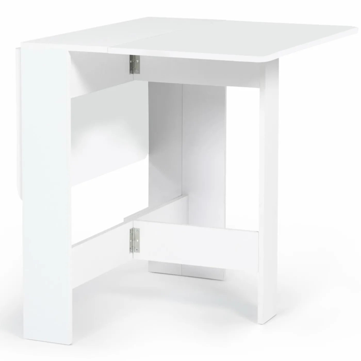 Table console blanche en bois