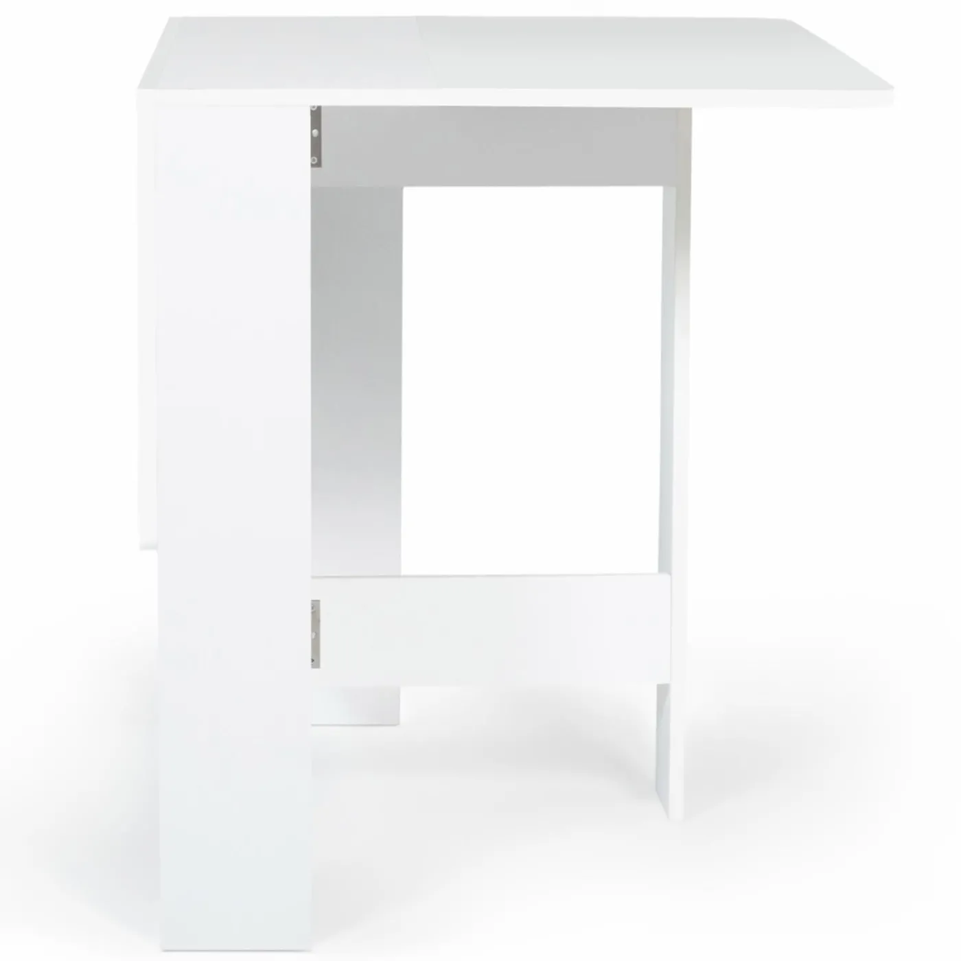 Table console blanche en bois