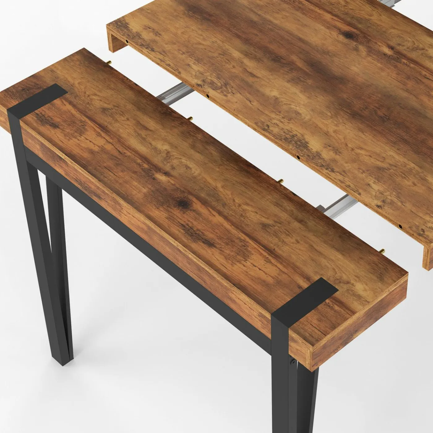 Table console extensible 10 personnesdesign industriel 235 cm