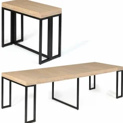 Table console extensible TORONTO 14 personnes 300 cm design industriel