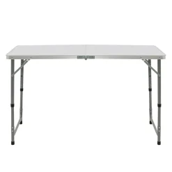 Table de camping pliante de 120 cm à hauteur réglable pour 4 personnes
