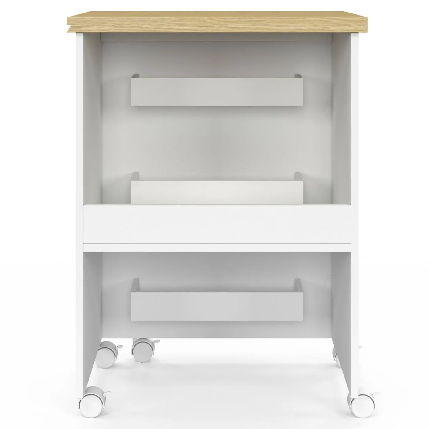 Table de couture pliante à roulettes avec 4 étagères