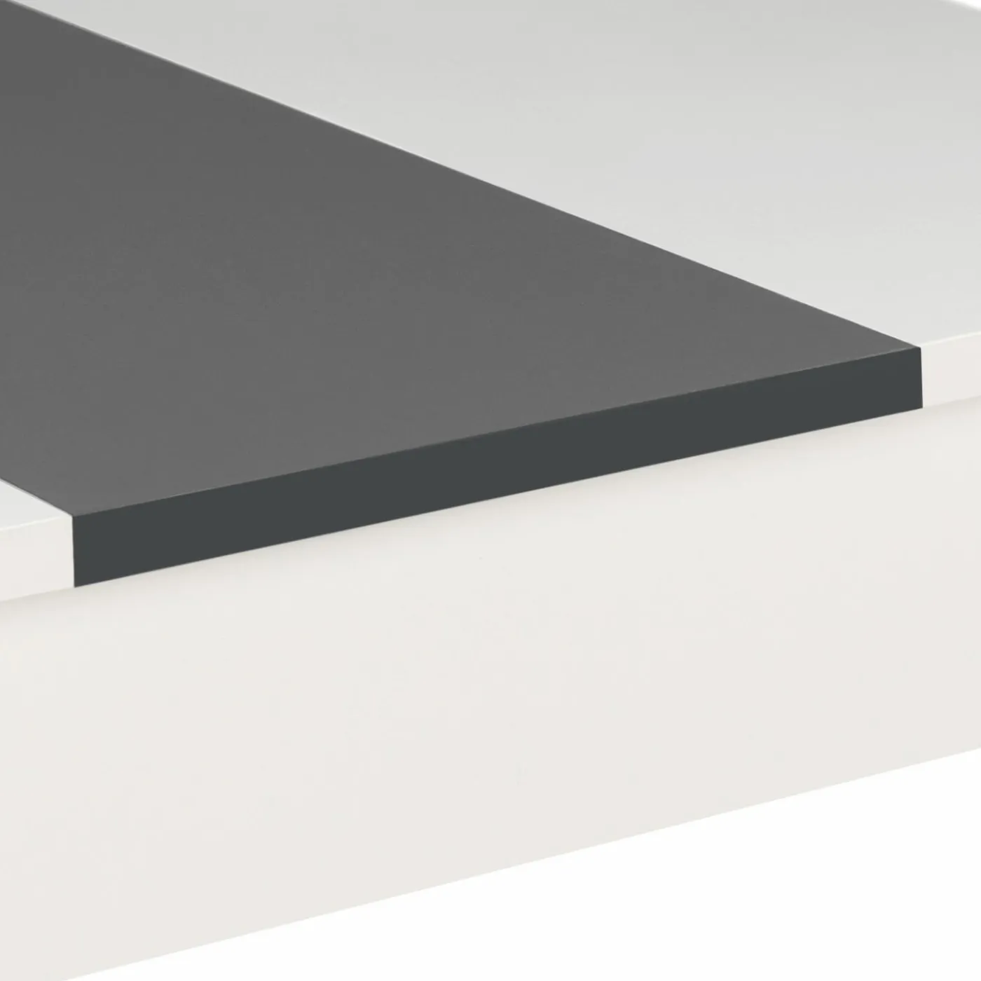 Table de cuisine 6 personnes blanche et grise