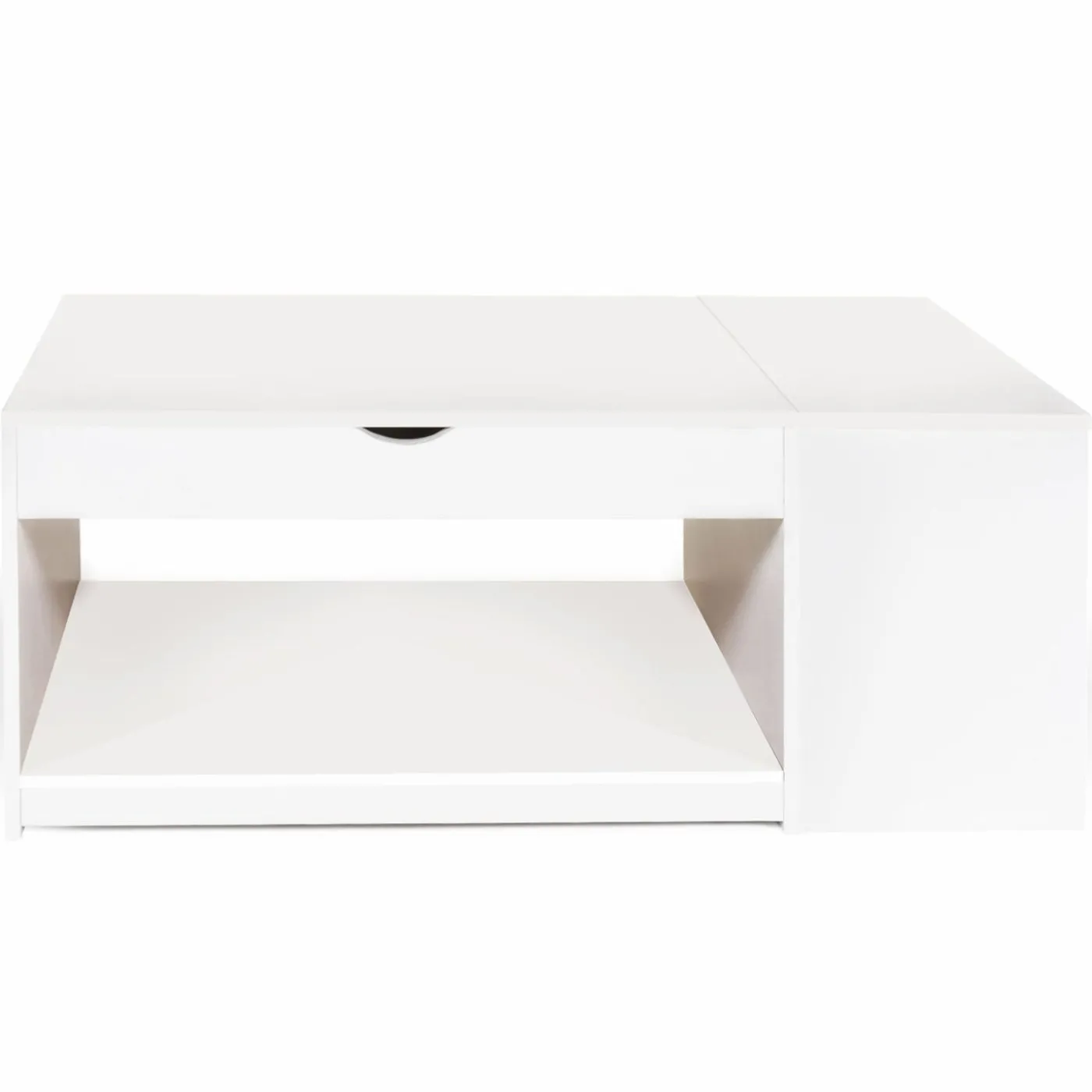 Table de salon avec plateau relevable blanche