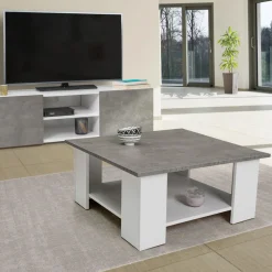 Table de salon imitation béton