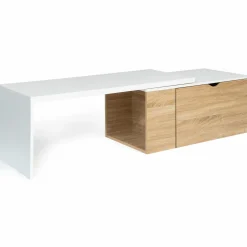 Table de salon rotative avec coffre de rangement