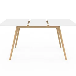 Table extensible scandinave blanche