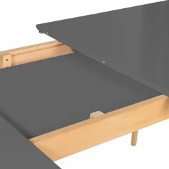 Table extensible scandinave grise anthracite