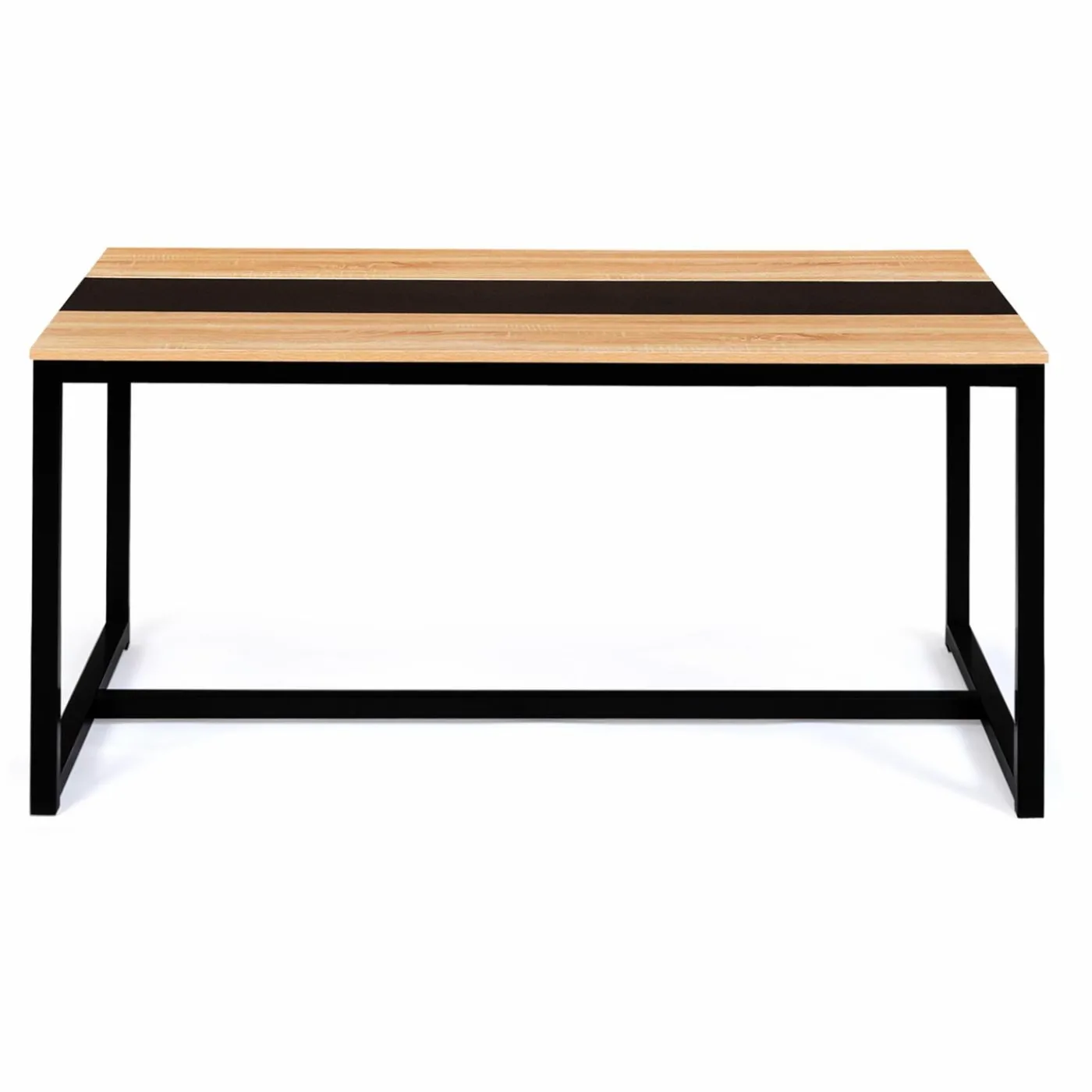 Table industrielle bois et métal 8 personnes 180 cm