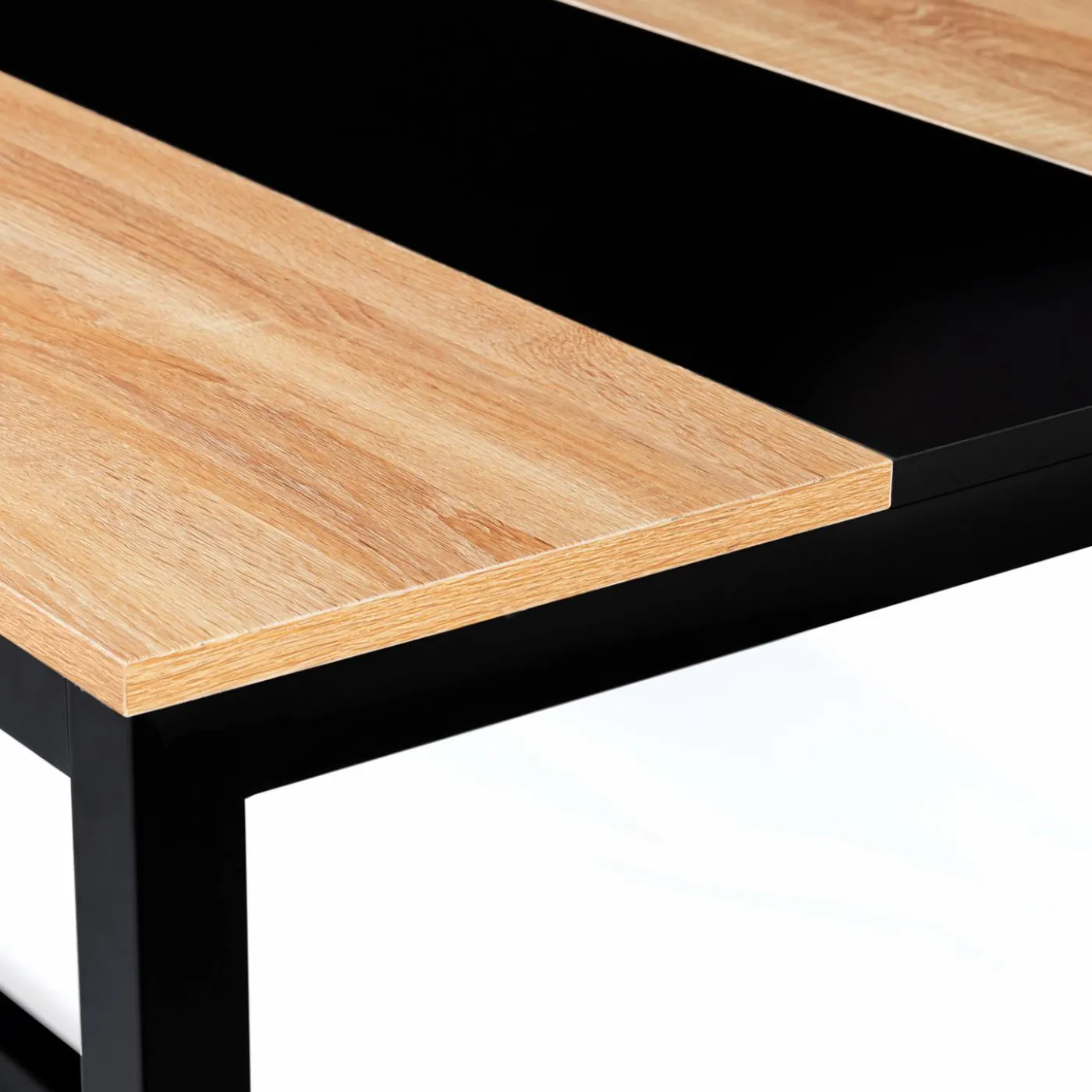Table industrielle bois et métal 8 personnes 180 cm