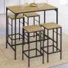 Table mange debout style industriel avec tabourets