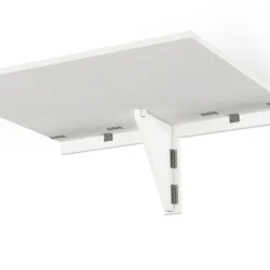 Table murale rabattable bois blanc 2 personnes L.70cm