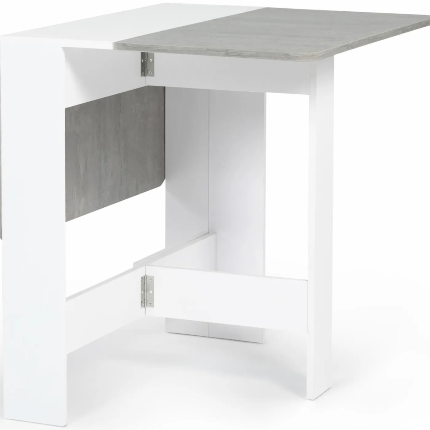 Table pliante design blanche et grise