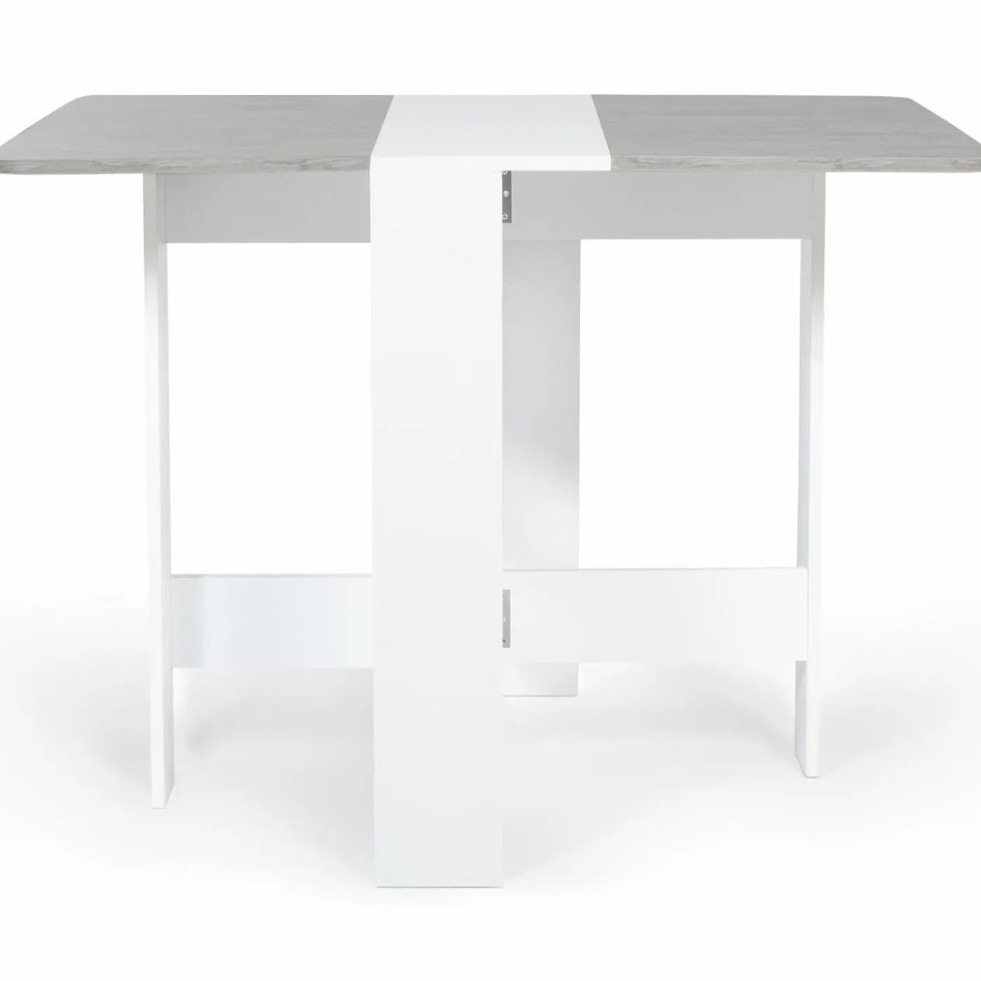 Table pliante design blanche et grise