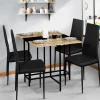 Table pliante industrielle bois et métal noir 2-4 personnes