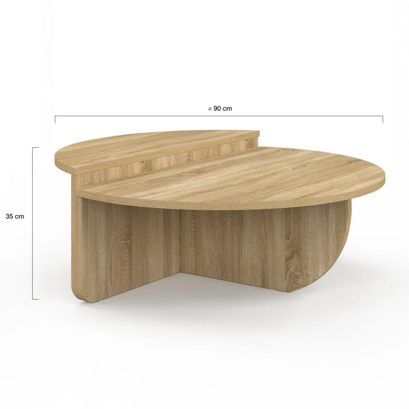 Tables basses rondes hêtre