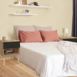 Tables de chevet scandinaves hêtre et noir : lot de 2