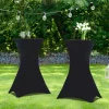 Tables hautes pliantes d’extérieur + housses noires
