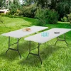 Tables pliantes d'extérieur 180 cm blanche