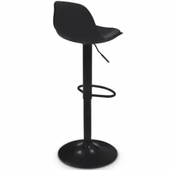 Tabourets de bar design noirs