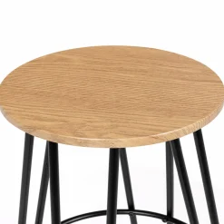 Tabourets de bar industriel bois et métal