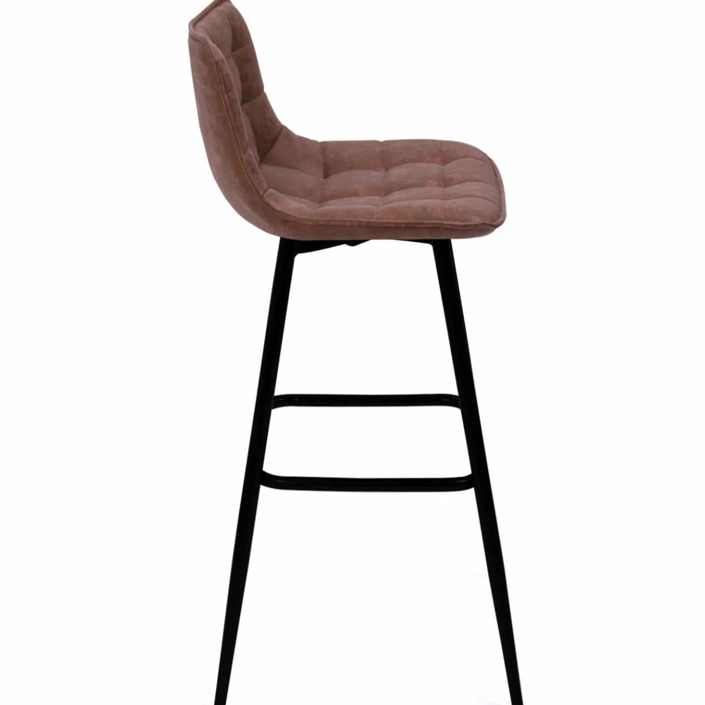 Tabourets de bar vintage marron vieilli