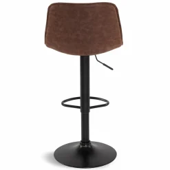 Tabourets réglables en hauteur marron