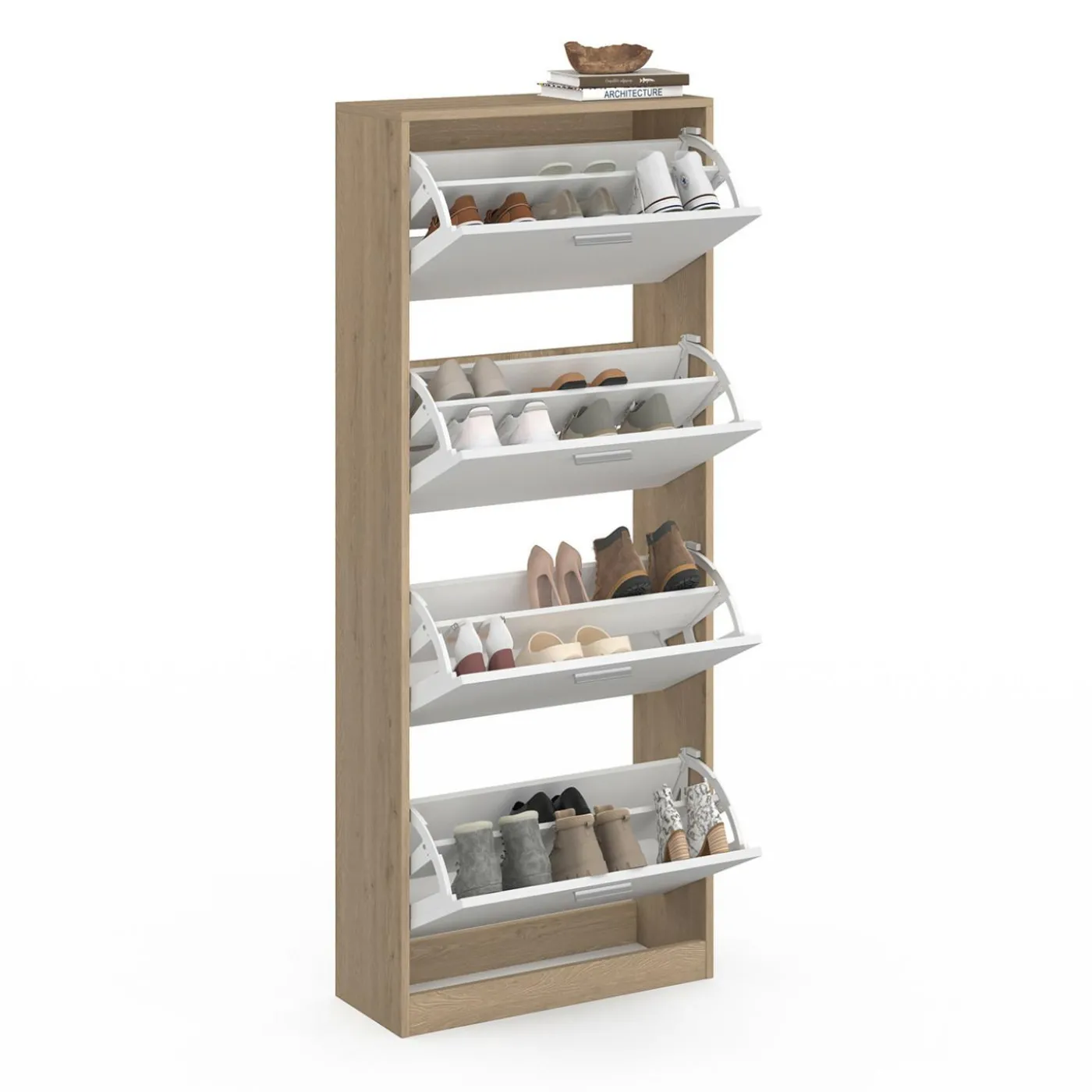 Étagère à chaussures 4 portes