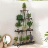 Étagère à pots de fleurs en métal avec 9 niveaux