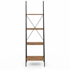 Étagère échelle industrielle effet vieilli 4 niveaux 170 cm