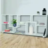Étagère de salon moderne en bois blanc