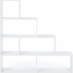 Étagère escalier blanche
