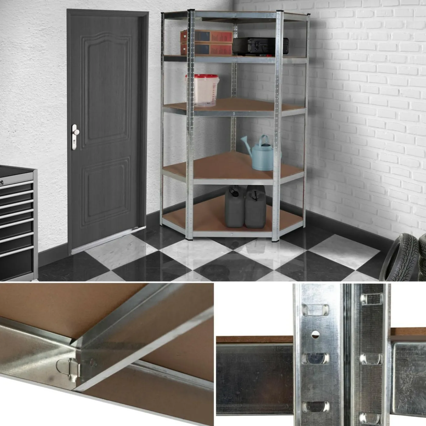 Étagère galva 875 kg 5 plateaux
