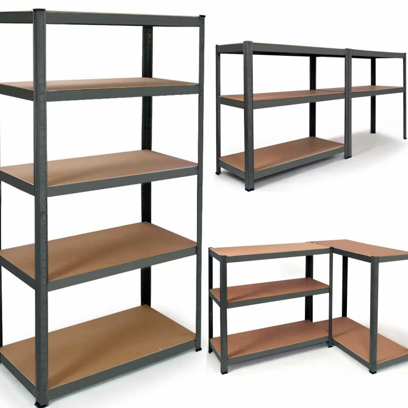 Étagère métallique modulable 5 plateaux