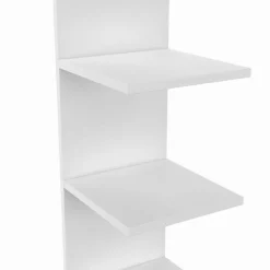 Étagère murale suspendue double position blanche 190 cm