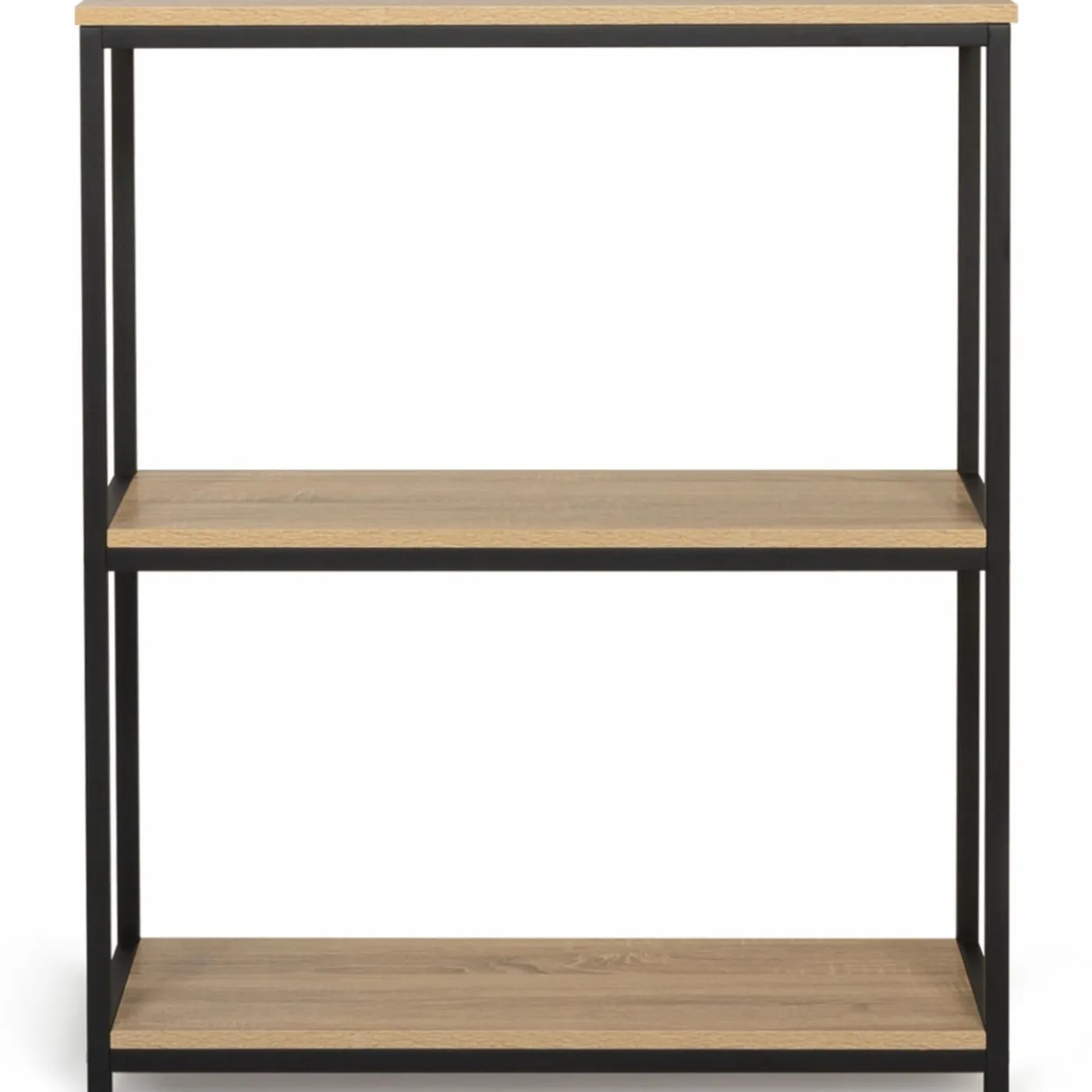 Étagère pour entrée bois et métal noir