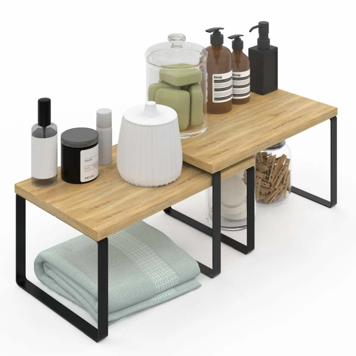 Étagères de rangement pour placard : lot de 4