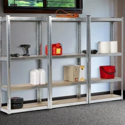 Étagères modulables charges lourdes en métal 150 cm