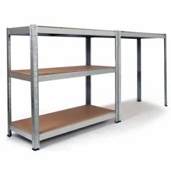 Étagères modulables charges lourdes en métal 150 cm