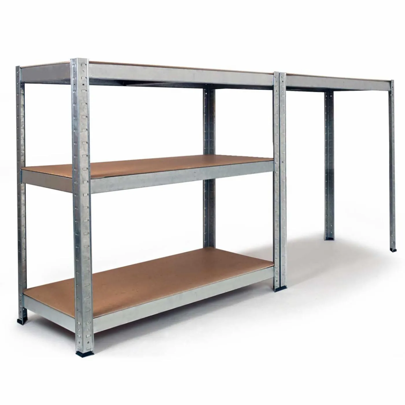 Étagères modulables charges lourdes en métal 150 cm