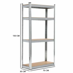 Étagères modulables charges lourdes en métal 150 cm
