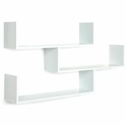 Étagères suspendues 3 niveaux blanches