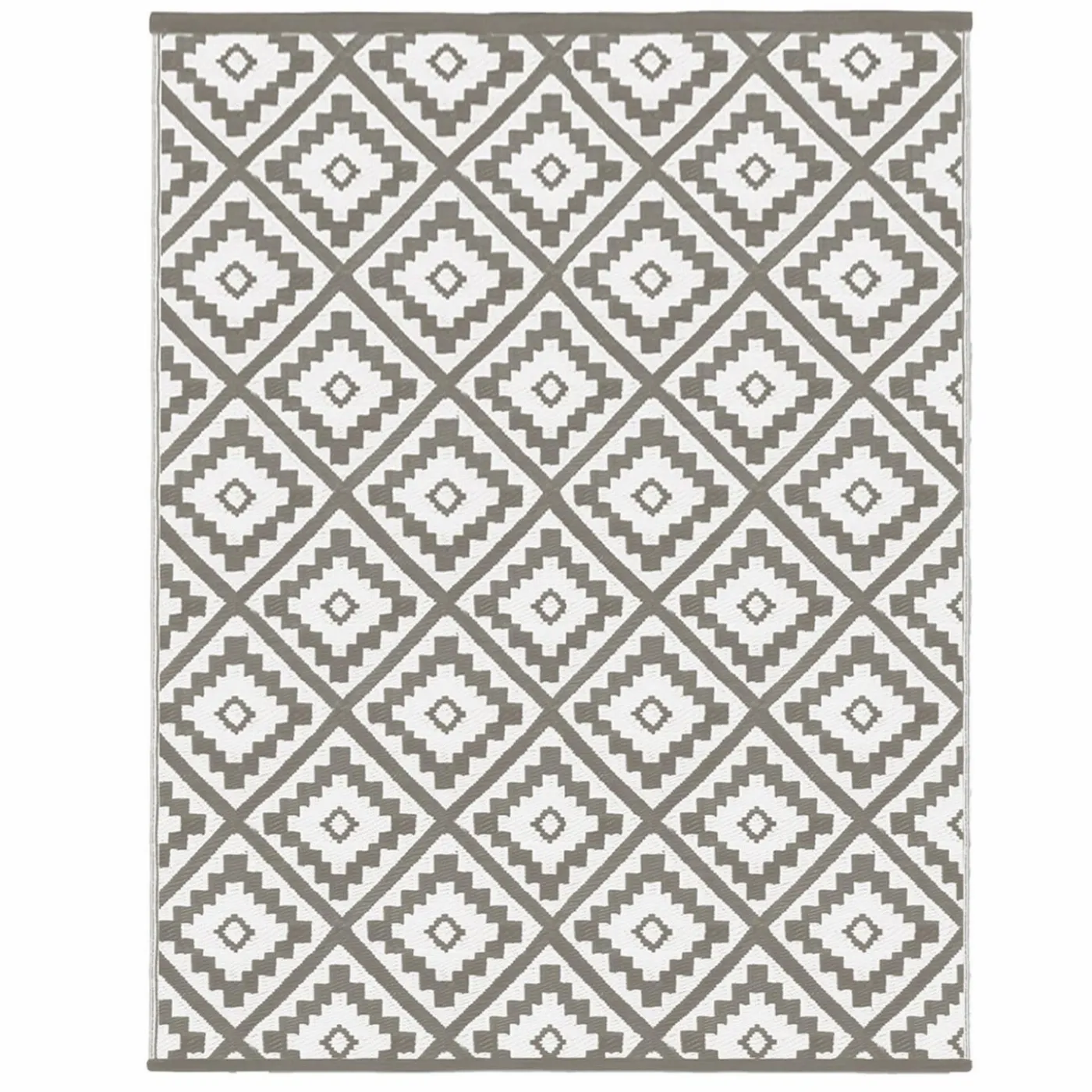 Tapis d'extérieur pour terrasse couleur taupe