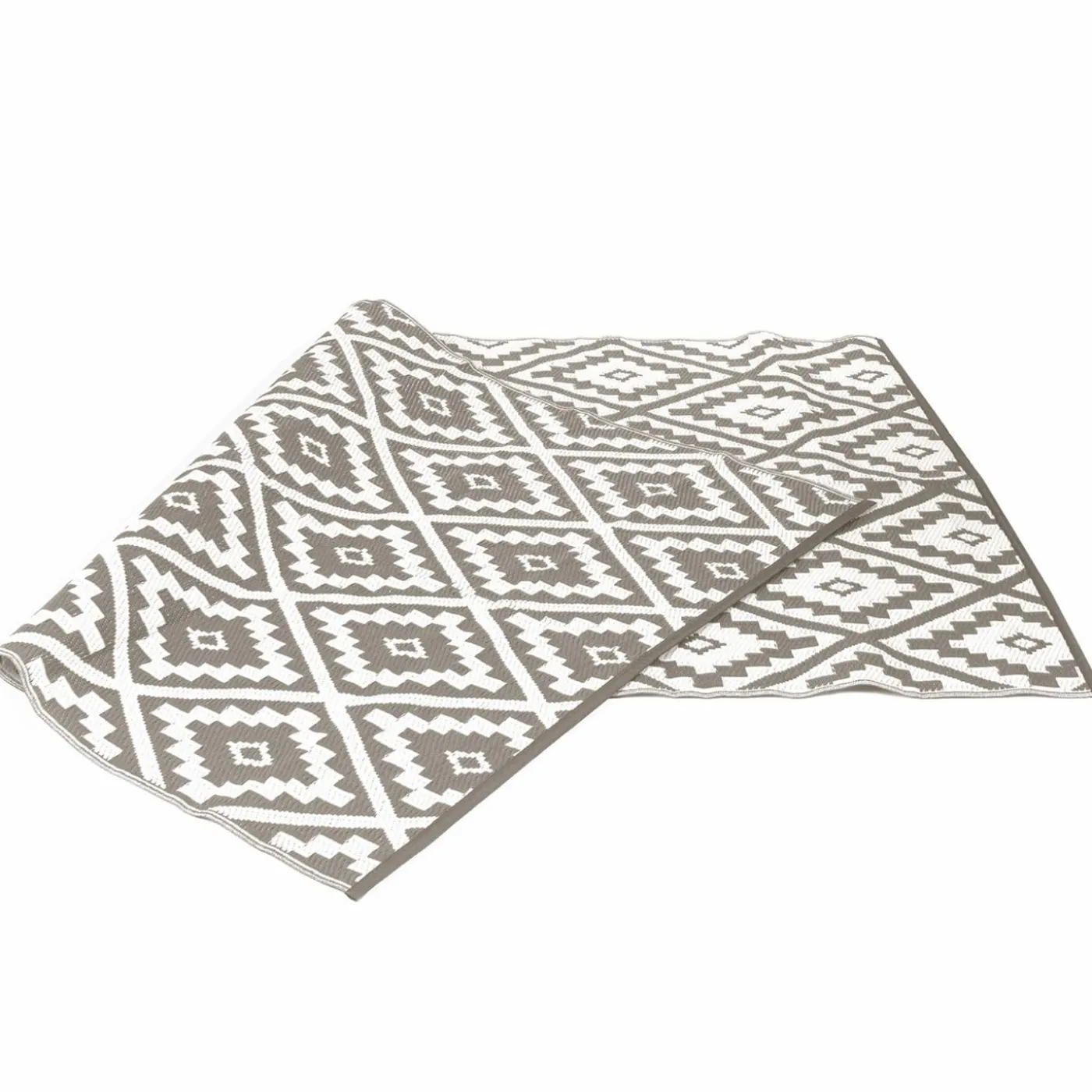 Tapis d'extérieur pour terrasse couleur taupe