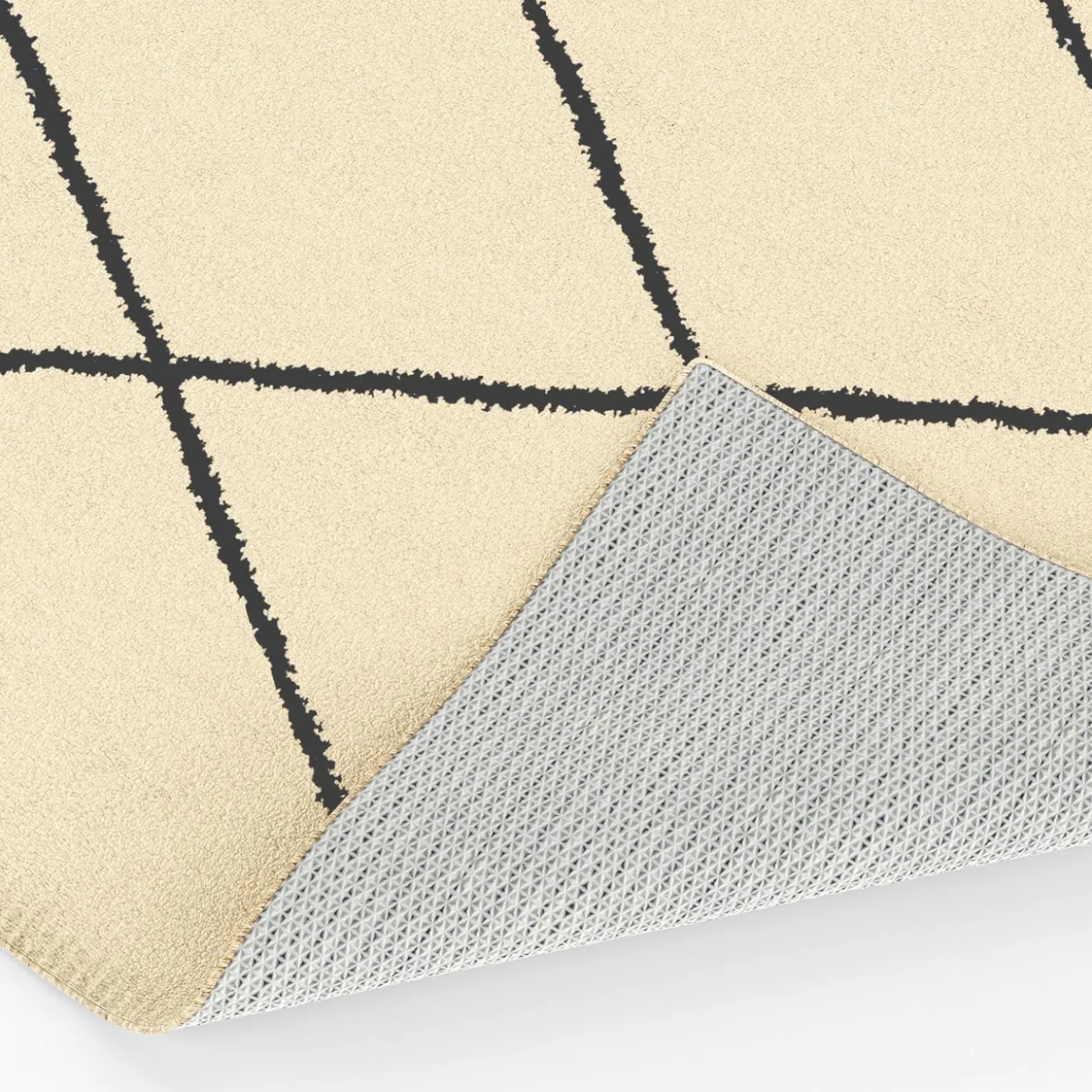 Tapis d'intérieur rectangle à motifs berbère 160 x 220 cm