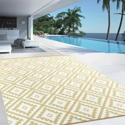 Tapis extérieur beige 270x370cm